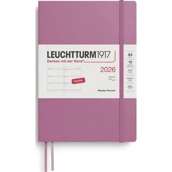 Diář Weekly Planner 2026 Medium (A5) Dusty Rose