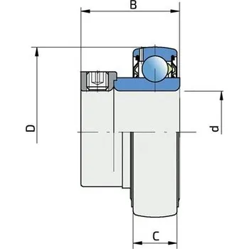 UY 210 2S.Y FKL Vkládací ložisko