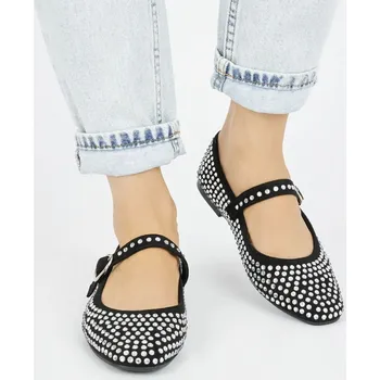 Dámské baleríny Klasické baleríny dámské černé bez podpatku 39