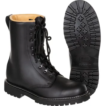 Pánská treková obuv Boty bojové kožené MFH BW - černé, 44