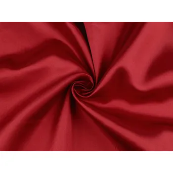 Jednobarevný Satén jemně tuhý METRÁŽ - 13 (47) červená tmavá