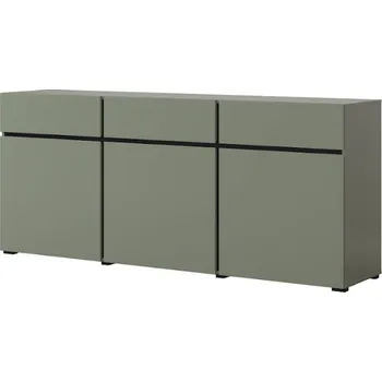 Komoda Komoda Cross - Helvetia Zelená/zeleno-černá 180x78 cm