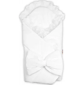 Luxusní zavinovačka s krajkou Angel - bílá