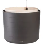 PLASTIA Samozavlažovací velkoobjemový květináč Berberis 55 barva antracit + slonová kost