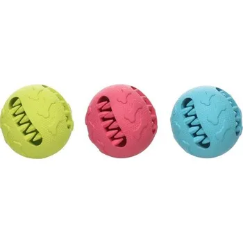 Hračka pro psa Hračka guma Tannu pamlskový míč 7,6cm mix barev Flamingo