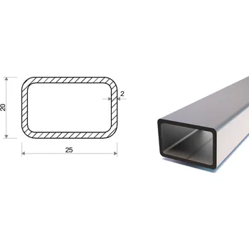 Stavební profil Jekl 25x20x2