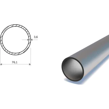 kabelová chránička Trubka bezešvá 76,1x3,6