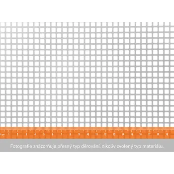 Plech Děrovaný plech QG 6-9 - 1x2 m, tloušťka 0,8 mm