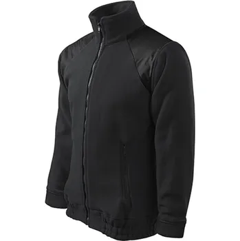 Pánská mikina Reklamní Jacket Hi-Q fleece unisex, ebony gray, XL