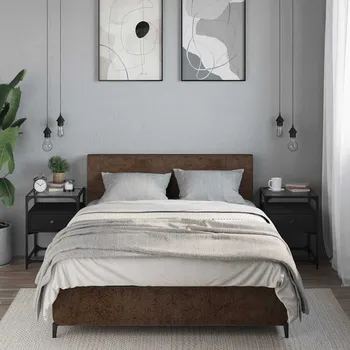 Ložnice vidaXL Noční stolky 2 ks černé 40 x 40 x 55 cm kompozitní dřevo
