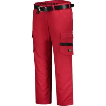 Dámské kalhoty Reklamní Work Pants Twill Women pracovní kalhoty dámské, červená, 44