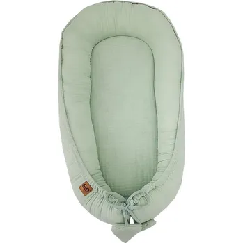 Hnízdečko pro miminko Mušelínové hnízdečko, zeleno-modré