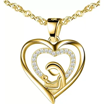 Náhrdelník Dámský pozlacený náhrdelník matka a dítě