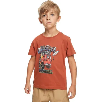 Chlapecké tričko tričko Quiksilver Beach Vannin - CNS0/Baked Clay 7 Years