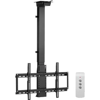 Televizní držák VEVOR Motorizovaný stropní držák TV , nástěnný držák TV pro TV s úhlopříčkou 32 až 55 palců, elektricky nastavitelný stropní držák TV, motorizovaný sklopný držák TV s maximálním VESA 24 x 16 palců, vhodný pro TV do 120 liber