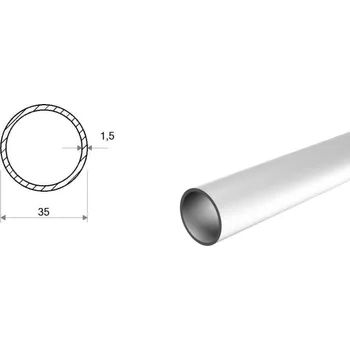 Stavební profil Hliníková trubka 35x1,5 (EN 6060)