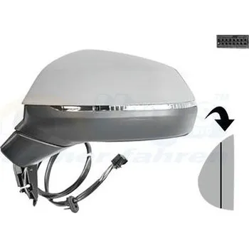 Auto zrcátko Vnější zpětné zrcátko VAN WEZEL 0391805