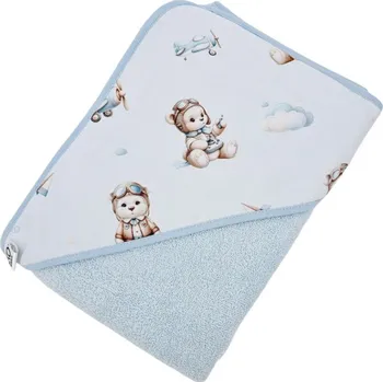 Bavlněná osuška 100x100 cm, medvěd-PILOT