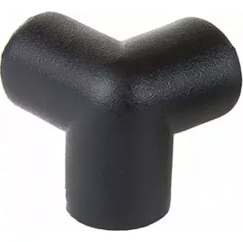 Černá elastická ochrana rohů zdí a stěn "typ A" - délka 4 cm, šířka 5 cm, výška 6,5 cm