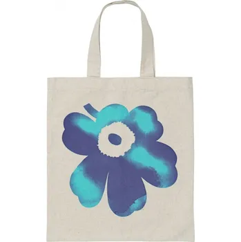 Marimekko Taška Vankka Akvarelli Unikko 44x41, tyrkysová