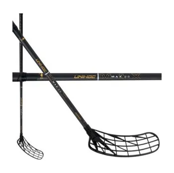 Florbalová hůl Unihoc UNILITE MAX TI 26 black/gold CLASSIC Florbalová hůl černá / zlatá, Levá (levá ruka dole), 100cm (=110cm)