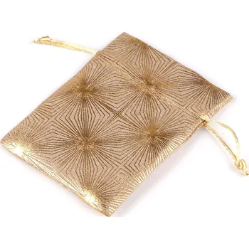 Dárková taška Dárkový pytlík metalický vzor 10x13 cm Varianta: 2 zlatá, Balení: 10 ks