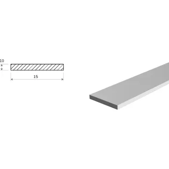 Stavební profil Hliníková pásovina 15x10 (EN 6060)