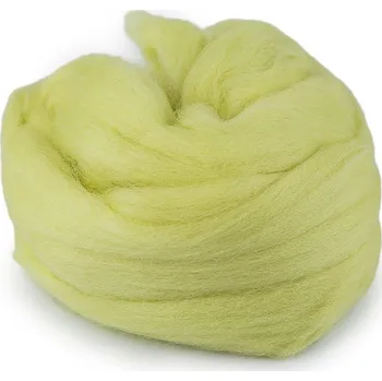 Jehla na filcování Ovčí rouno 20 g česané - 6 zelená sv.