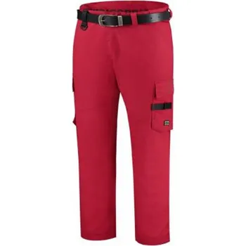 Reklamní Work Pants Twill pracovní kalhoty unisex, červená, 48