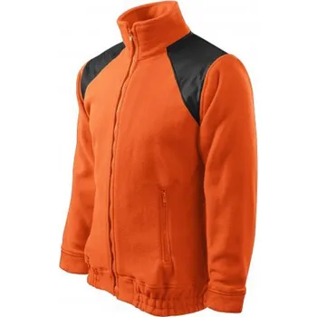 Pánská mikina Reklamní Jacket Hi-Q fleece unisex, oranžová, M