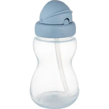 dětská jídelní sada Canpol babies Láhev sportovní se slámkou 270ml modrá