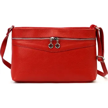 Kožená crossbody kabelka Luka 24-065 červená