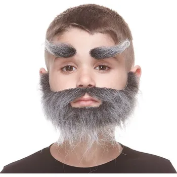 Dětský plnovous s obočím šedý VI08923x