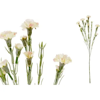 umělá květina Karafiát mini - umělý řezaný, barva bílo-růžová