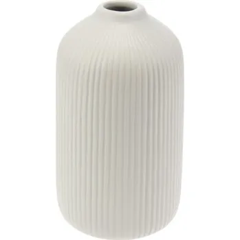 Váza Kameninová váza 10,5x19 cm šedá