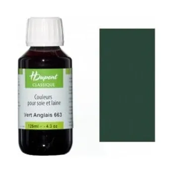 Speciální výtvarná barva Napařovací barva na hedvábí Dupont 125ml – 663 English Green