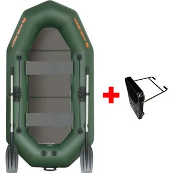 Člun Člun Kolibri K-250 TP Profi Pevná Podlaha Zelený + Držák Motoru