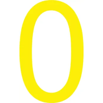 Kancelář Skladová podlahová značka - 0, 20,5 cm, 25 ks, žlutá