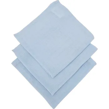 látková plena Mušelinové pleny 30x30cm modré, 3ks