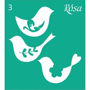 Šablona opakovatelně samolepící 9 x 10 cm - Ptáček /03/