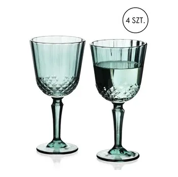 Sklenice ELLA GREEN Komplet 4 kieliszków 300ml9x7x18,5cm