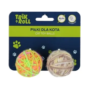 Hra na zahradu Piłka dla kota 4cm 2szt TRIK&ROLL 560723