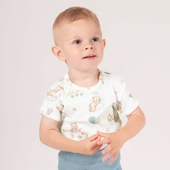 Kojenecký body Body pro kluky s krátkým rukávem TEDDY 74-92