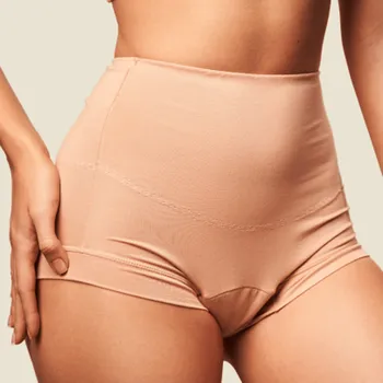 Dámské spodní prádlo Menštruační kalhotky Hi-Waist BOYSHORT - Tělová Velikost: S