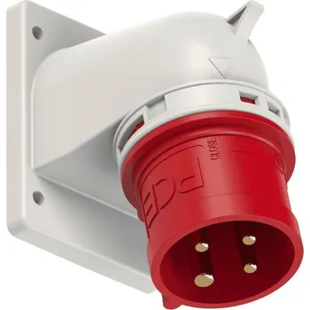 Elektrická zásuvka PC Electric 77714-6 přívodka přístavná 4-pólová, 16A / 400V, 6h, IP44, úhlová