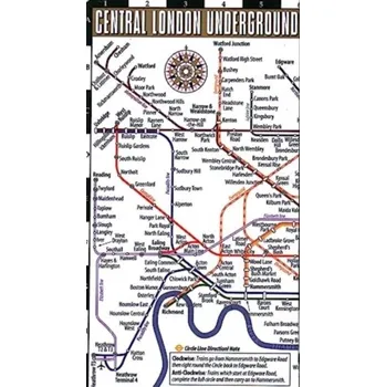 Cestování Streetwise London Underground Map - Laminated Map of the London Underground, England - Michelin