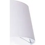 Azzardo Amadeo textilní oválné stínidlo pro nástěnné základny, bílá