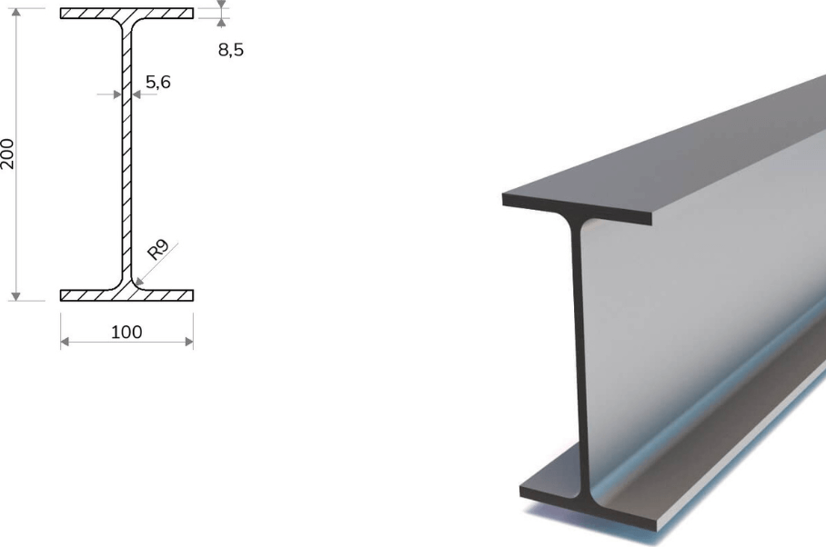 IPE 200 (S355) 12 m x 200 mm
