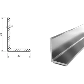 Stavební materiál Nerezový L Profil 30x20x4 (1.4301/7)