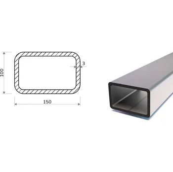 Stavební materiál Jekl 150x100x3 (S355)